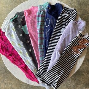9 Piece Girls Cat & Jack Shirt Lot Size 14/16